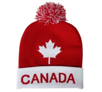 Canada Red & White Knitted Toque
