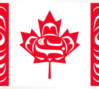 Canadian Indigenous Flag Tattoos, 7/8” x 1.75”