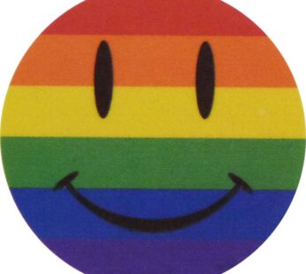 Pride Tattoo – Happy Face, 1.5″x1.5″